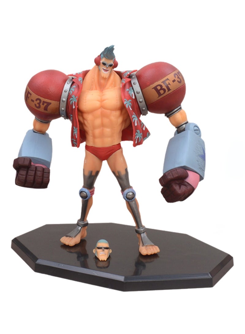 Boxed Franky Straw Hat Pirates Statue Franky Transformer Anime Model Ornaments