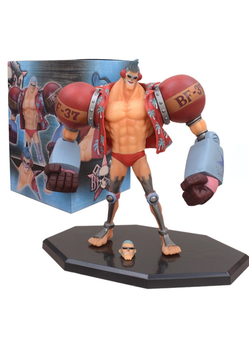 Boxed Franky Straw Hat Pirates Statue Franky Transformer Anime Model Ornaments