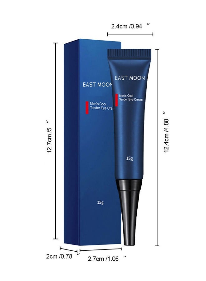 Men's Cool Tender Eye Cream-Fight Against Wrinkles And Signs Of Aging Around The Eyes, Boosts Hydration，Reduces Puffiness，Lightens Dark Circles, Suitable For All Skin Types 15g