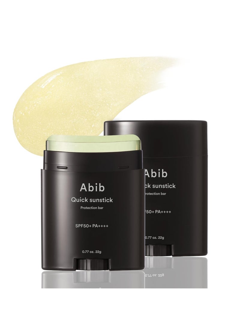 Abib Quick Sunstick Protection Bar SPF50 1.69 fl oz / 50ml  Sun Care No Whitecast Sunscreen No Sticky for All Type Skin Face and Body Less Stress