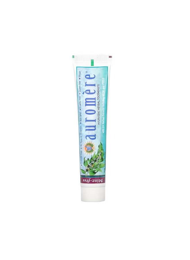 Ayurvedic Herbal Toothpaste MintFree 4.16 oz 117 g