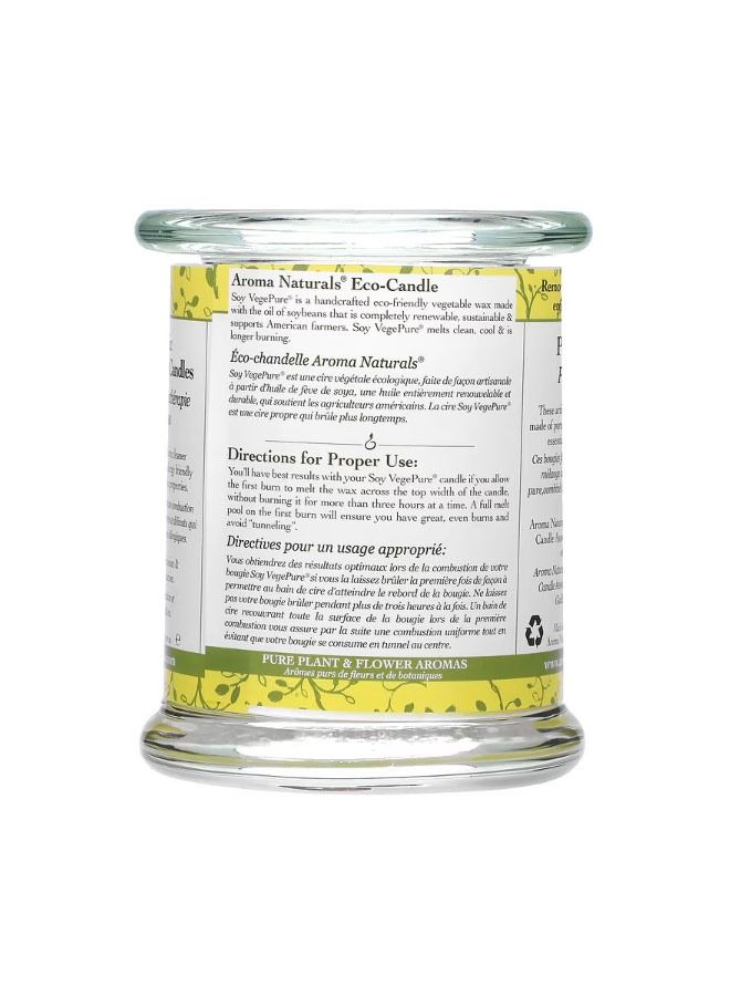 Soy VegePure 100% Natural Soy Essential Oil Candle Ambiance Orange  Lemongrass 8.8 oz 260 g