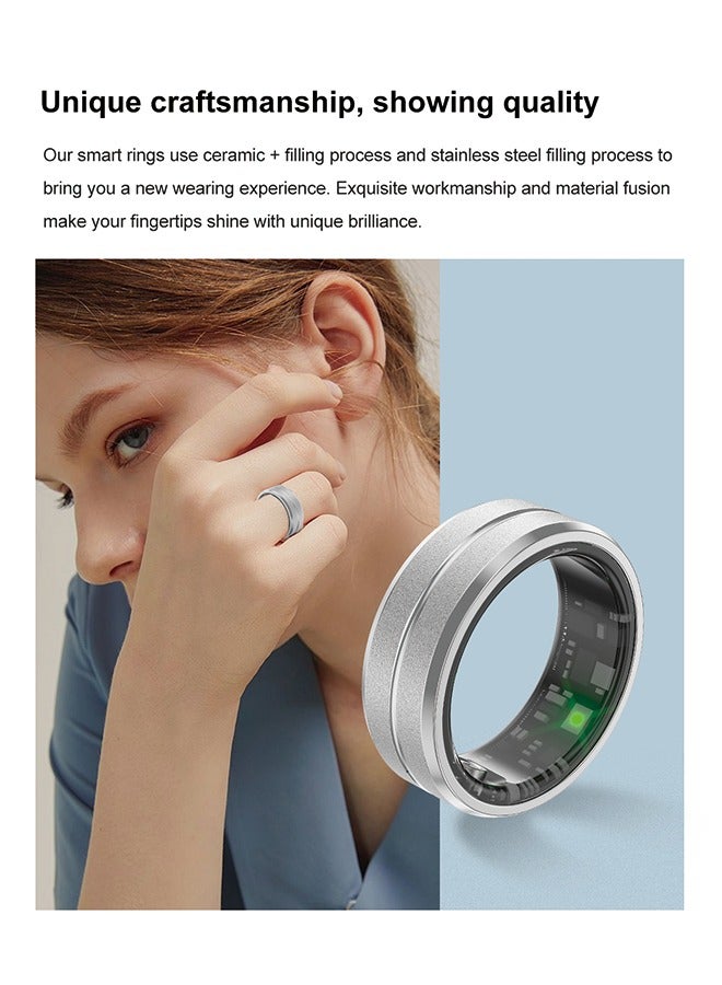 Smart Ring SR - Heart Rate, Blood Oxygen, Sleep Tracking, Step Counting, IP68 Waterproof,line charger