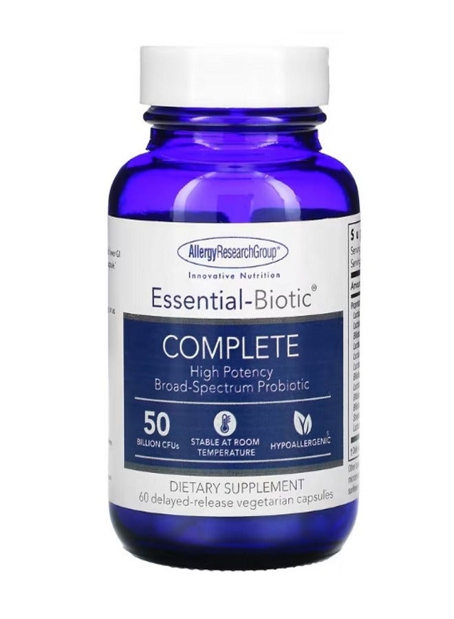 Essential Biotic Complete 50 Billion CFUs 60 Delayed Release Vegetarian Capsules