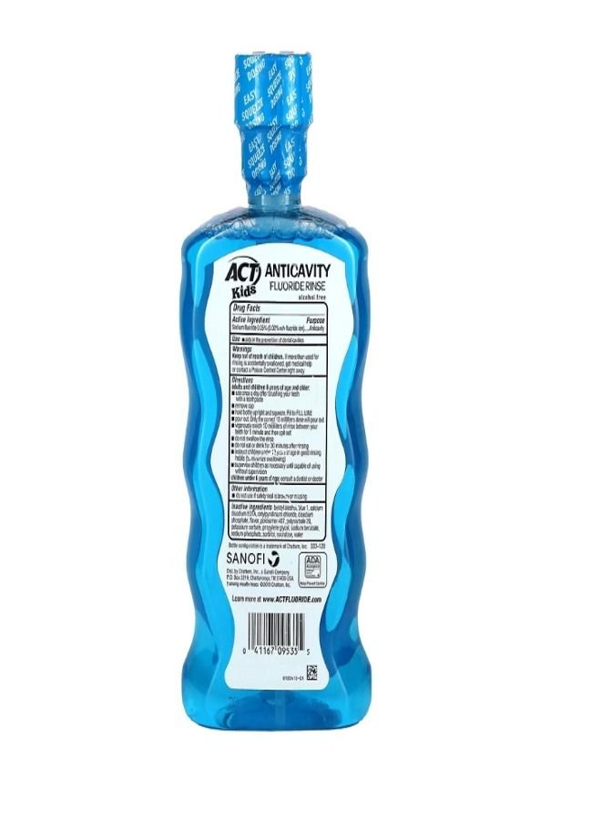 Kids Anticavity Fluoride Rinse Alcohol Free Pineapple Punch 16.9 fl oz 500 ml