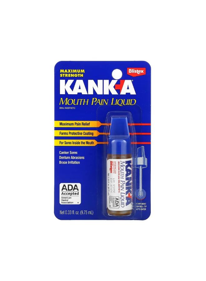 KankA Mouth Pain Liquid 0.33 fl oz 9.75 ml