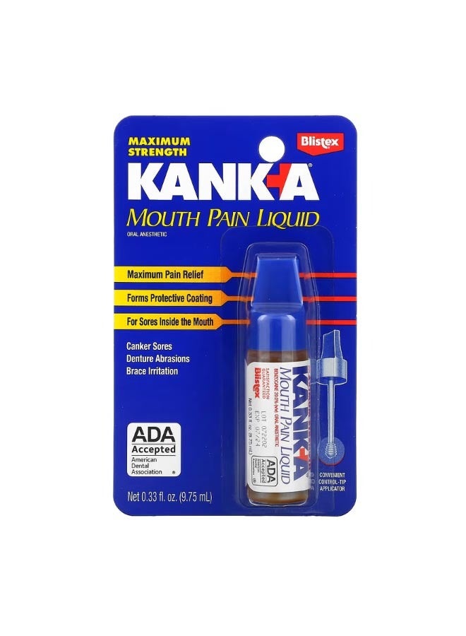 Kank A Mouth Pain Liquid 0.33 fl oz 9.75 ml