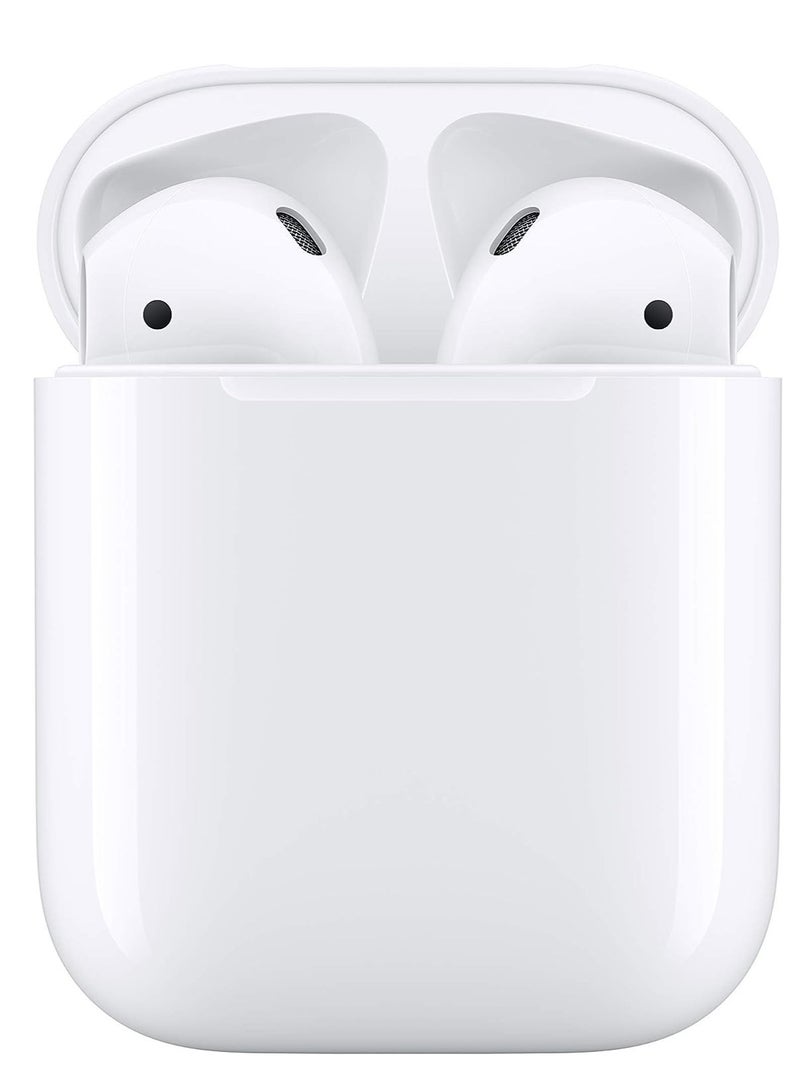 REBENUO True Wireless Bluetooth Earpods Headset with Wireless Charging (White, Version 5.0) - 80 Hours Standby, 400mAh Charging Box