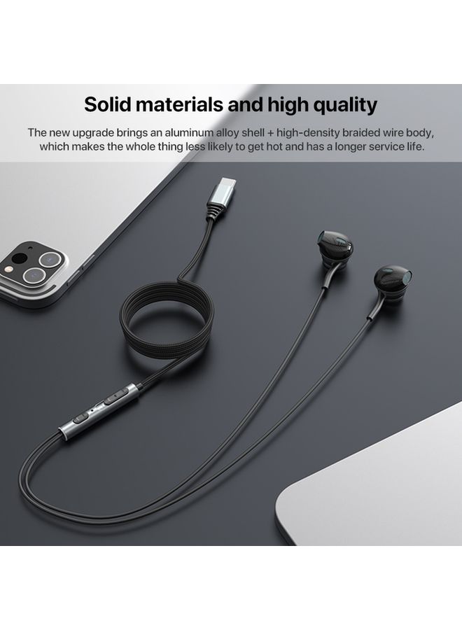 Yesido YH41 Type-C Plug Wired HiFi Sound Music Earphones with Mic