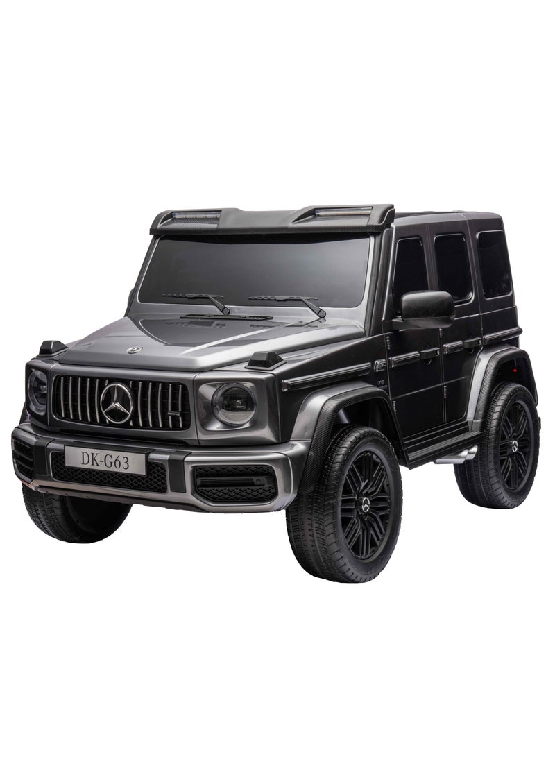 Lovely Baby Mercedes-Benz Powered Riding Jeep for Kids LB G63DX, Car w/ Remote-Control, Light & Music 1-6 Yrs - Grey