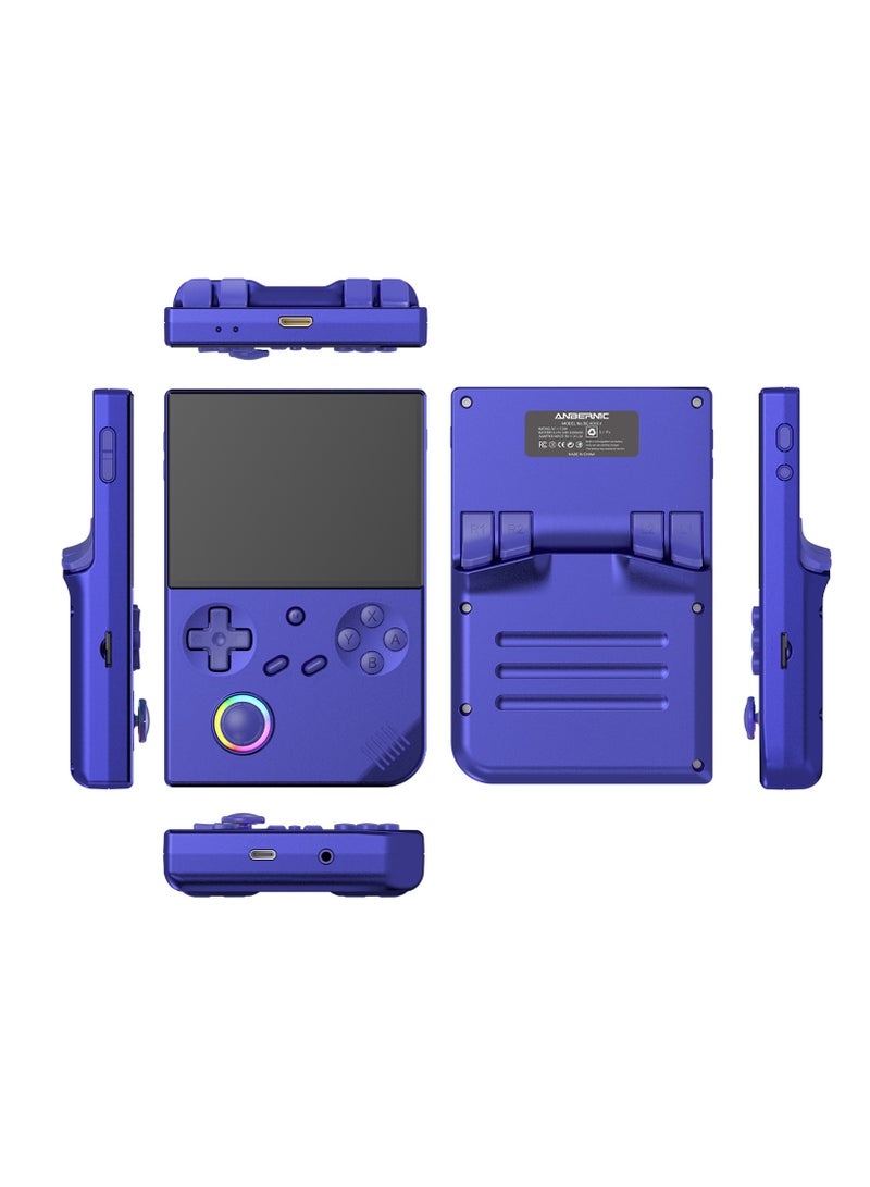 RG40XXV Handheld Game Console,4.0-inch IPS 640*480,64G/128G TF Card with 10,000+ Games,3200mAh 6+Hours Battery, Support Wireless Network (Blue 128G)