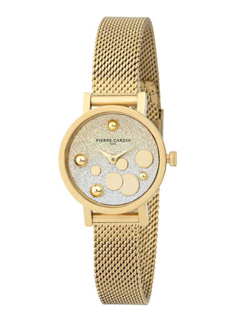 Pierre Cardin Stainless Steel Analog Women's Watch With Gold CCM.0510