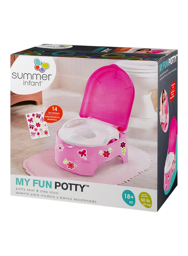 My Fun Potty Training System, 18+ M - Pink/White