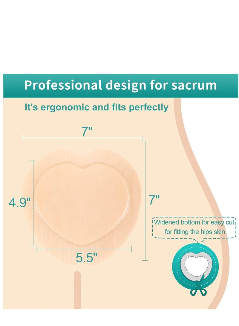 Ag Silver Sacrum Foam Wound Dressing Bandages Silicone Adhesive Border 7