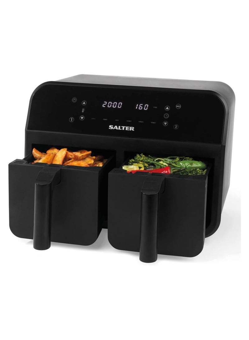 Salter Dual Air Fryer  7.4L Capacity, 2400W