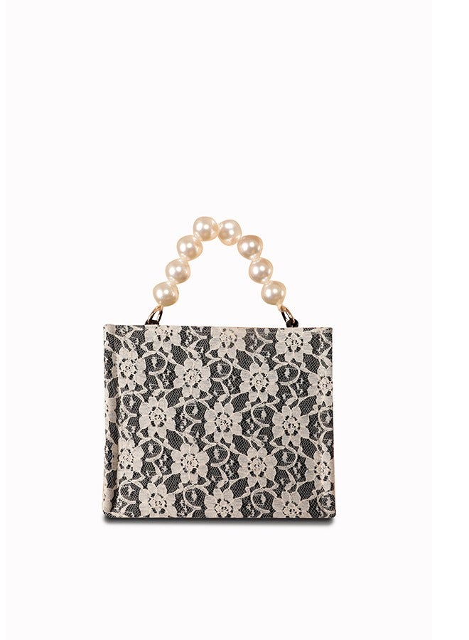 Audrey Lace Mini Bag Black