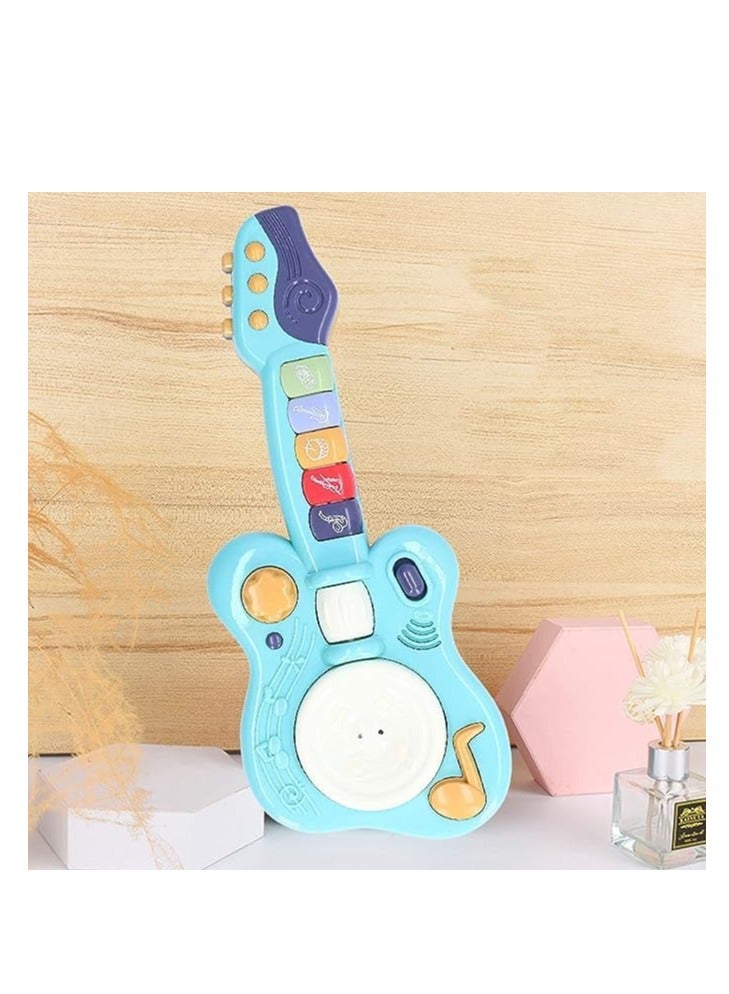 UKR Electronic Musical Toy – Handheld Guitar for Children | Battery-Powered ABS Guitar for Kids (Blue) | Fun Musical Learning & Play | Interactive Music Toy for Toddlers & Kids | Educational Guitar Toy for Early Development