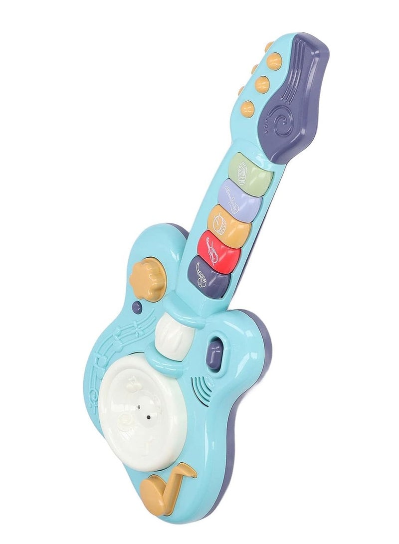 UKR Electronic Musical Toy – Handheld Guitar for Children | Battery-Powered ABS Guitar for Kids (Blue) | Fun Musical Learning & Play | Interactive Music Toy for Toddlers & Kids | Educational Guitar Toy for Early Development