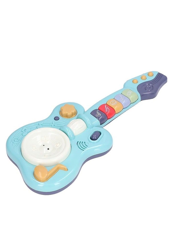 UKR Electronic Musical Toy – Handheld Guitar for Children | Battery-Powered ABS Guitar for Kids (Blue) | Fun Musical Learning & Play | Interactive Music Toy for Toddlers & Kids | Educational Guitar Toy for Early Development