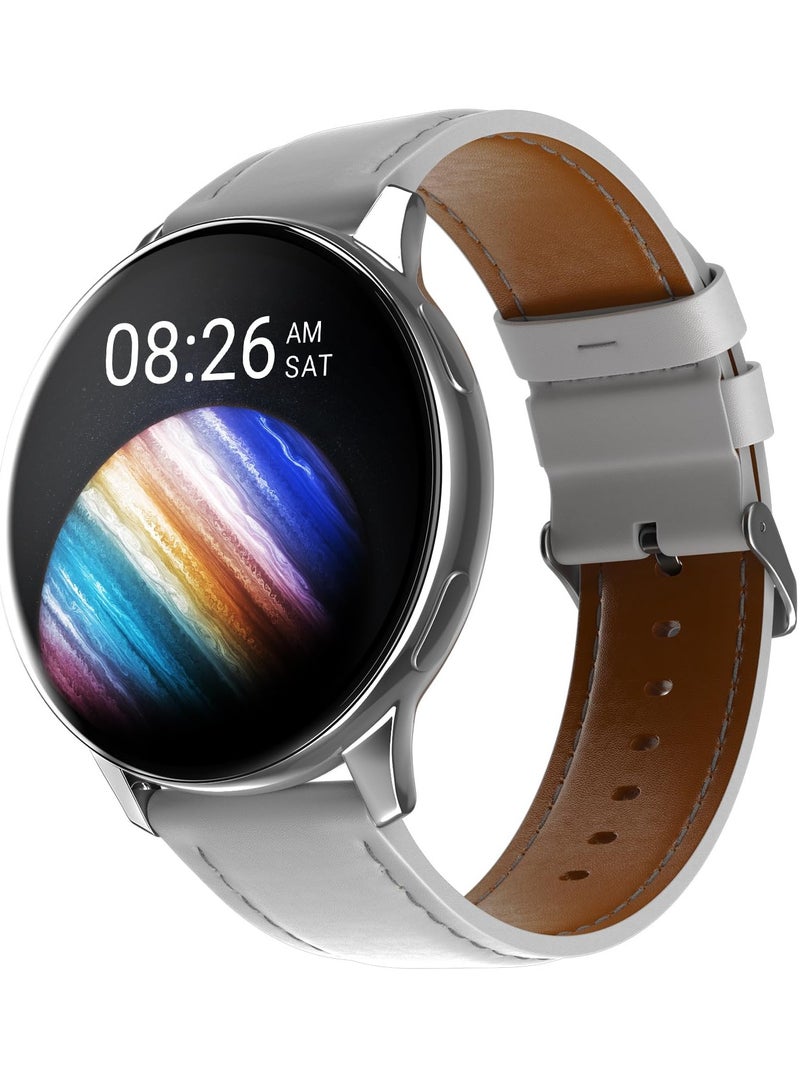 Noise Newly Launched Vortex Plus 1.46” AMOLED Display, AoD, BT Calling, Sleek Metal Finish, 7 Days Battery Life, All New OS with 100+ Watch Faces & Health Suite (Classic Grey)