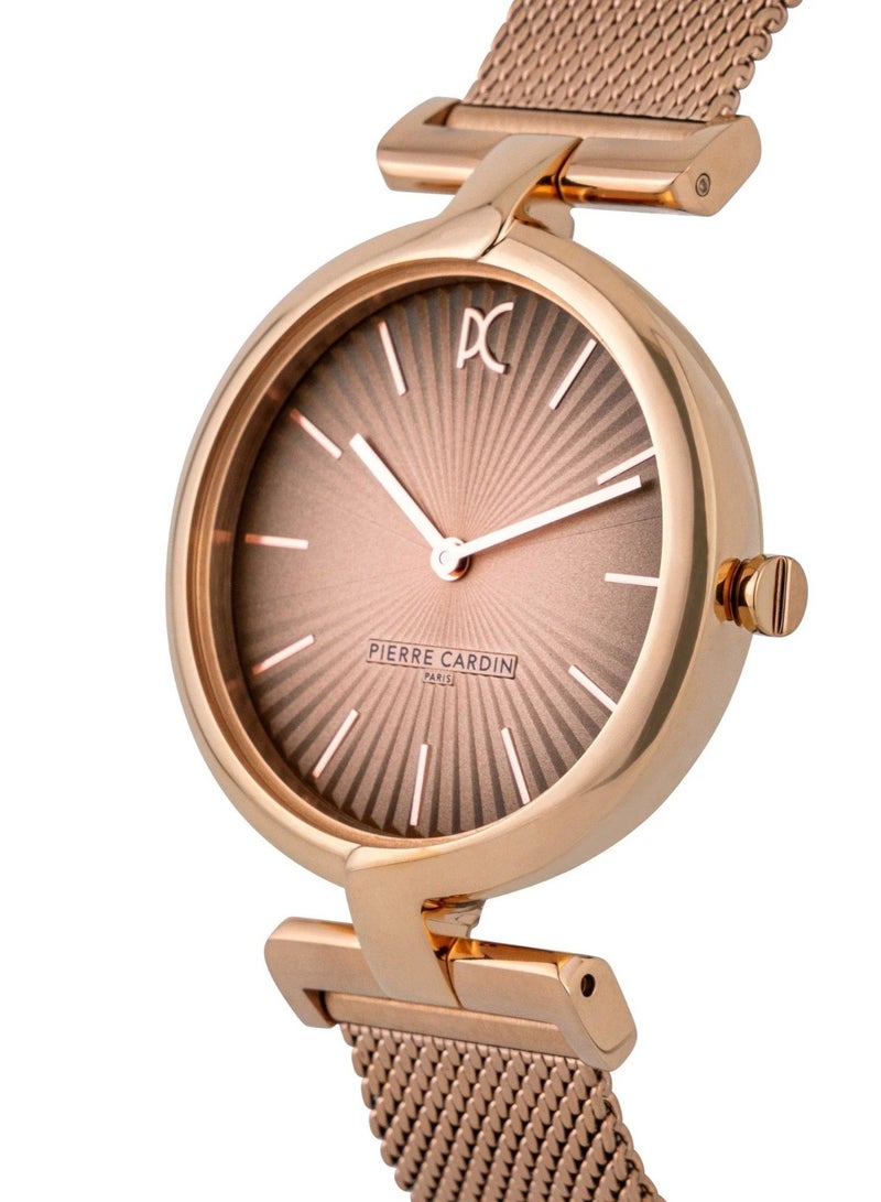 Pierre Cardin Stainless Steel Analog Women's Watch With Rose Gold CMD.3509