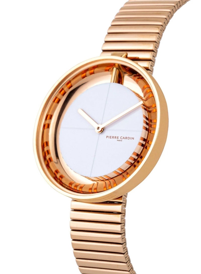 Pierre Cardin Stainless Steel Analog Women's Watch With Rose Gold CMA.0017