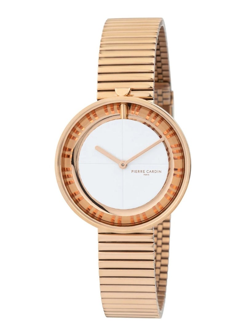 Pierre Cardin Stainless Steel Analog Women's Watch With Rose Gold CMA.0017