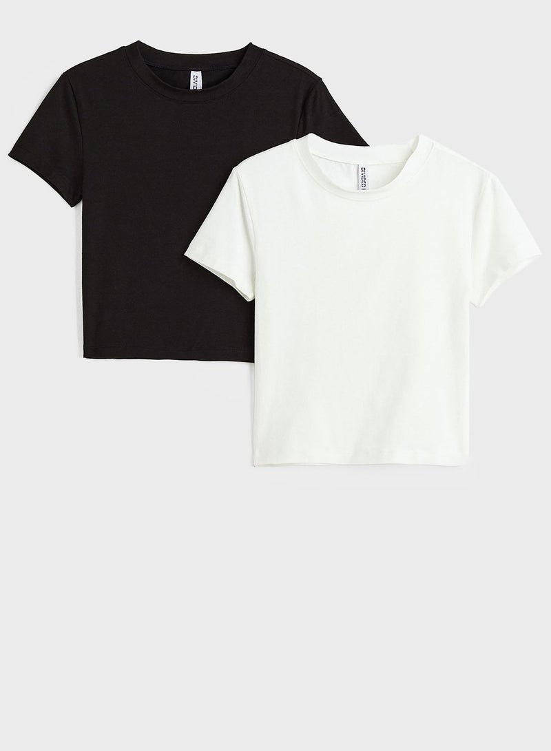 2-Pack Cropped T-Shirt