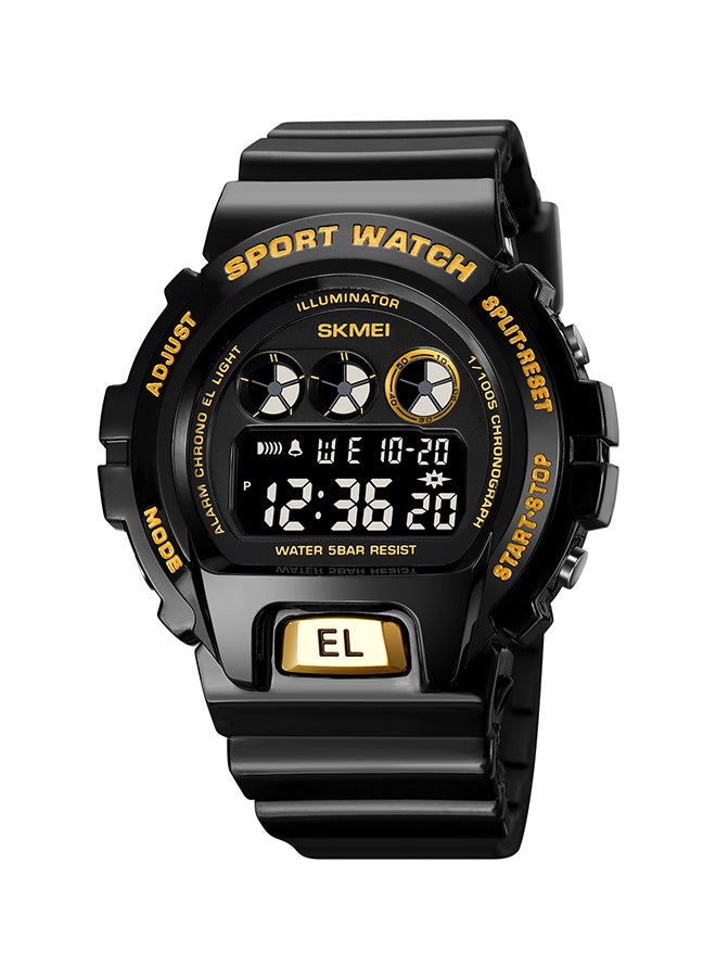 Men's Fashion Outdoor Sports  Multifunction Alarm 5Bar Waterproof Digital Watch  1813