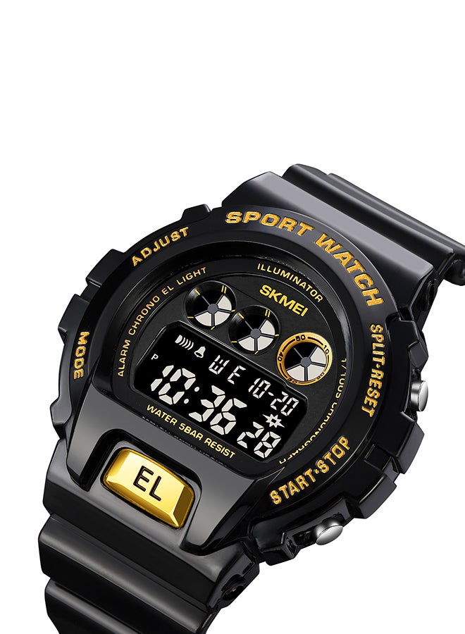 Men's Fashion Outdoor Sports  Multifunction Alarm 5Bar Waterproof Digital Watch  1813