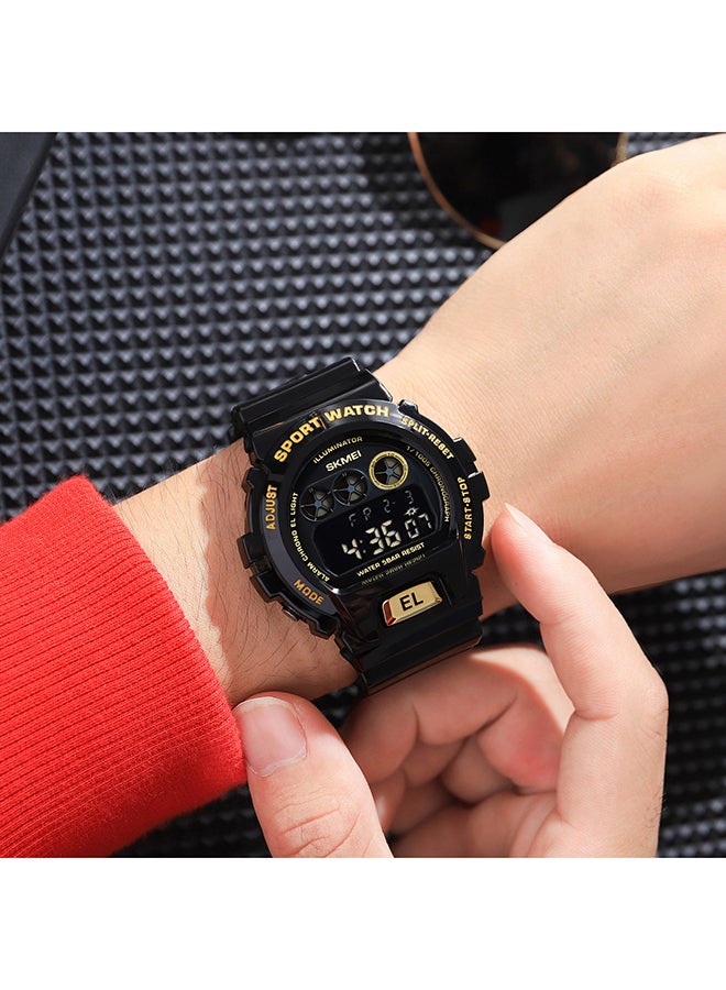 Men's Fashion Outdoor Sports  Multifunction Alarm 5Bar Waterproof Digital Watch  1813