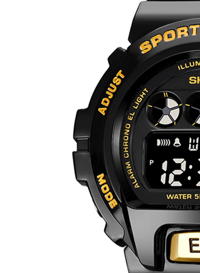 Men's Fashion Outdoor Sports  Multifunction Alarm 5Bar Waterproof Digital Watch  1813