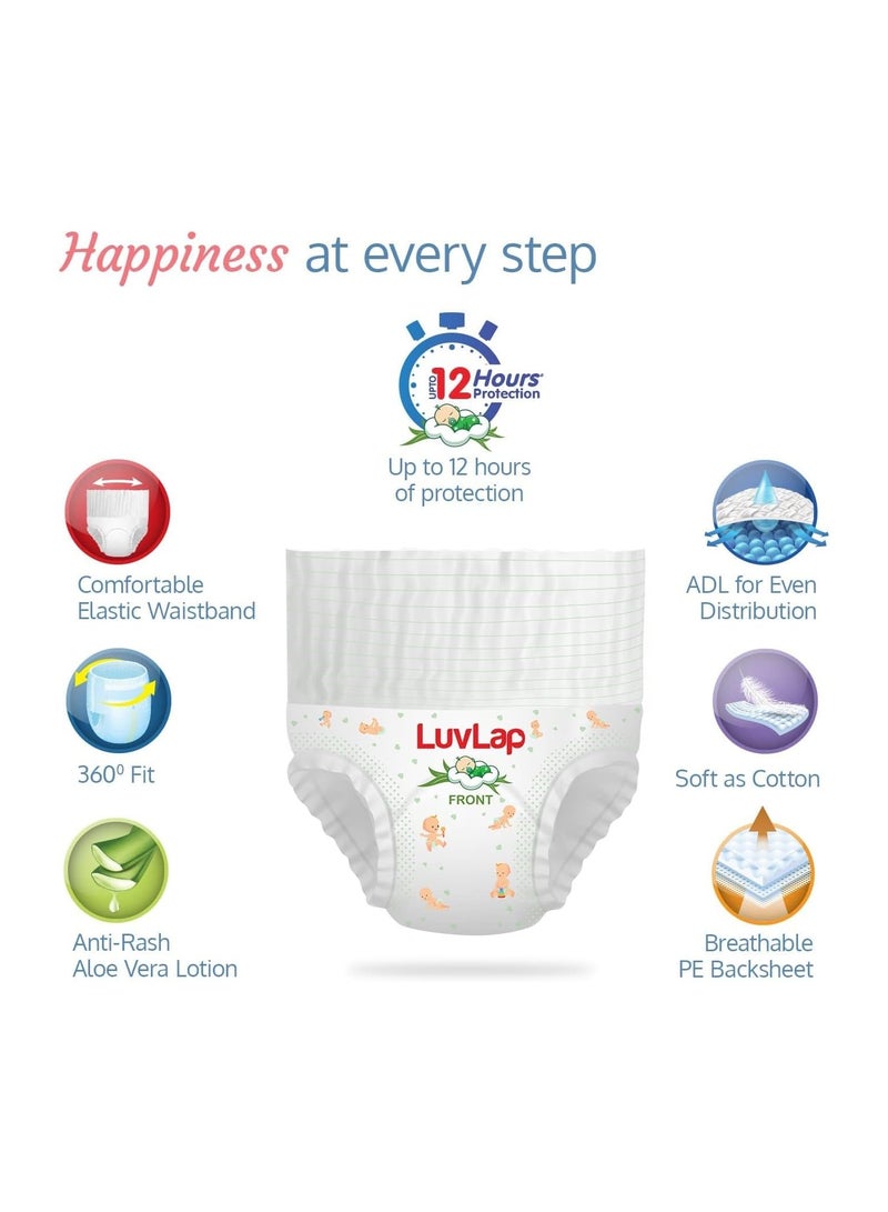 LuvLap Diaper Pants, Medium, 7 to 12Kg, 72 Count, With Upto 12 Hour Protection