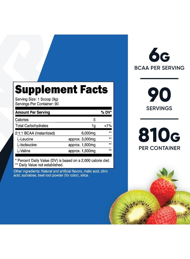 Bcaa Powder- 2:1:1 Strawberry Kiwi 90 Servings