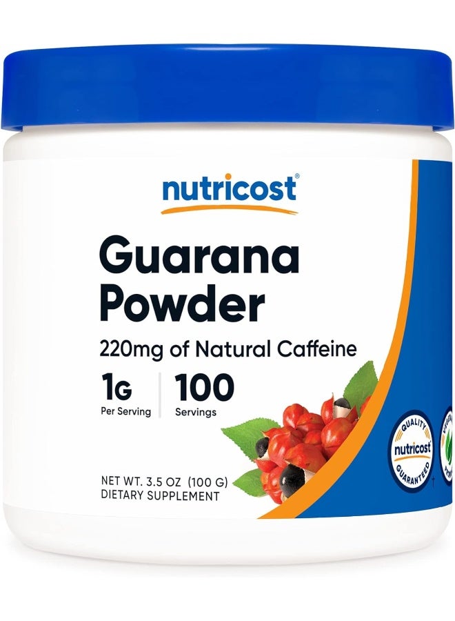 Guarana Powder 100 Grams - Natural Herbal Brazilian Caffeine Energizer Supplement