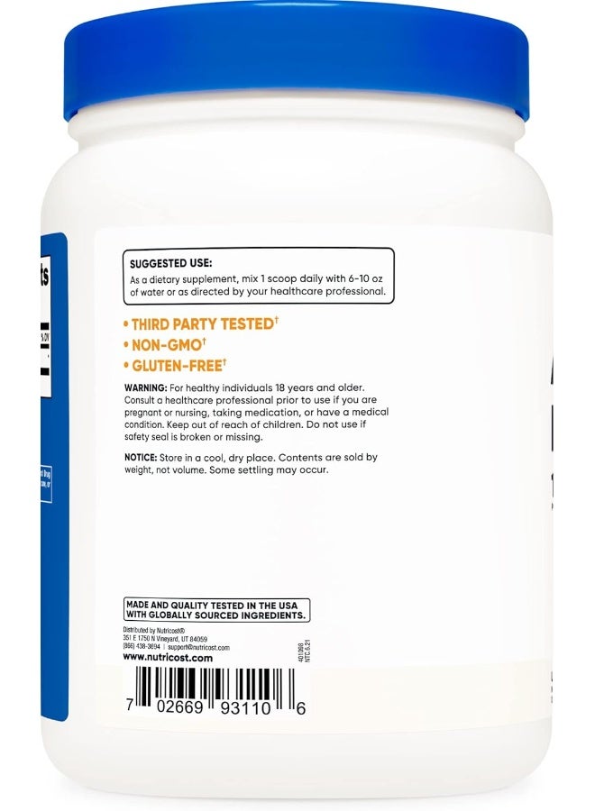 Acetyl L-Carnitine Alcar 500 Grams - 1000Mg Per Serving - Pure Acetyl L-Carnitine Powder