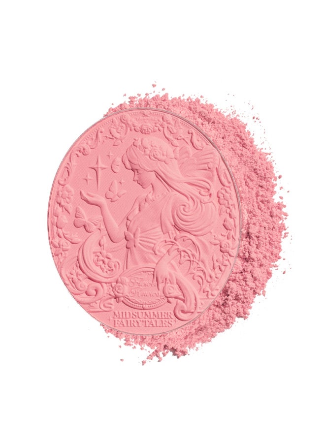 Midsummer Fairytales Velvet Embossed Blush Long-Lasting Lightweight & Buildable Powder Blush-03 Ballet Fairy