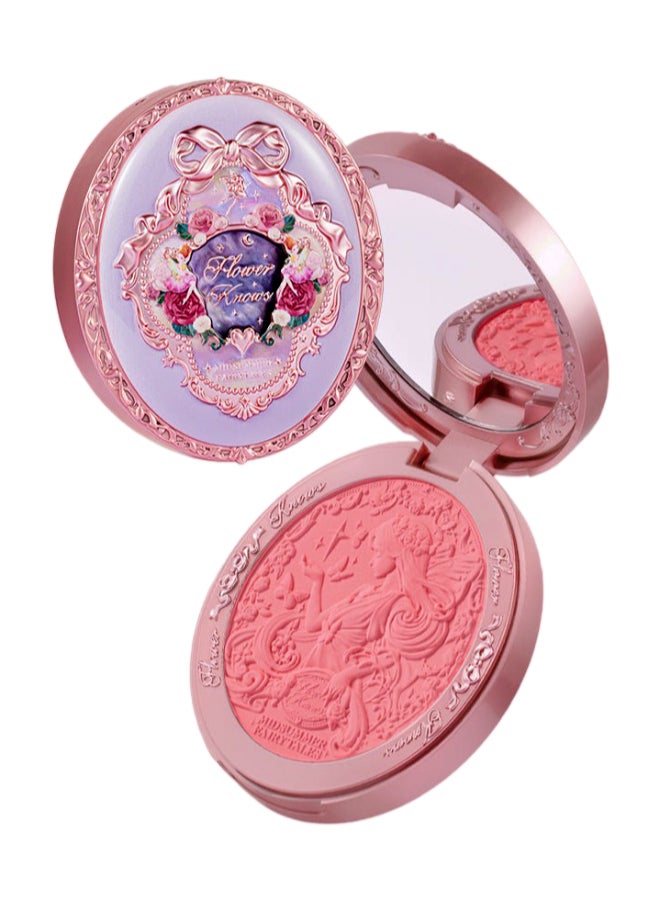 Midsummer Fairytales Velvet Embossed Blush Long-Lasting Lightweight & Buildable Powder Blush-03 Ballet Fairy