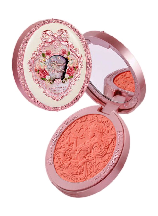 Midsummer Fairytales Velvet Embossed Blush  Long-Lasting Lightweight & Buildable Powder Blush-01 Blooming Days