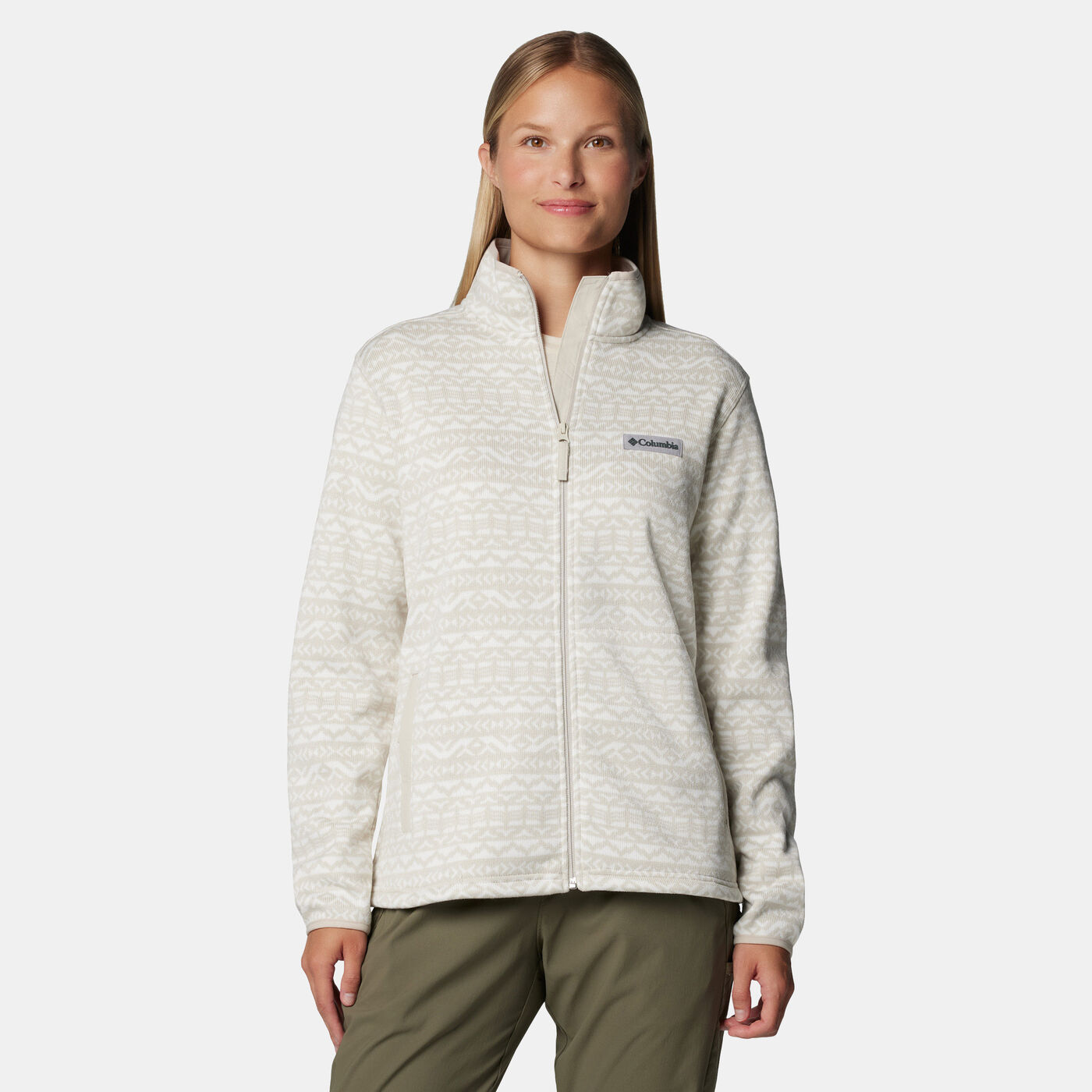 Women's Sweater Weather Printed Full-Zip Jacket