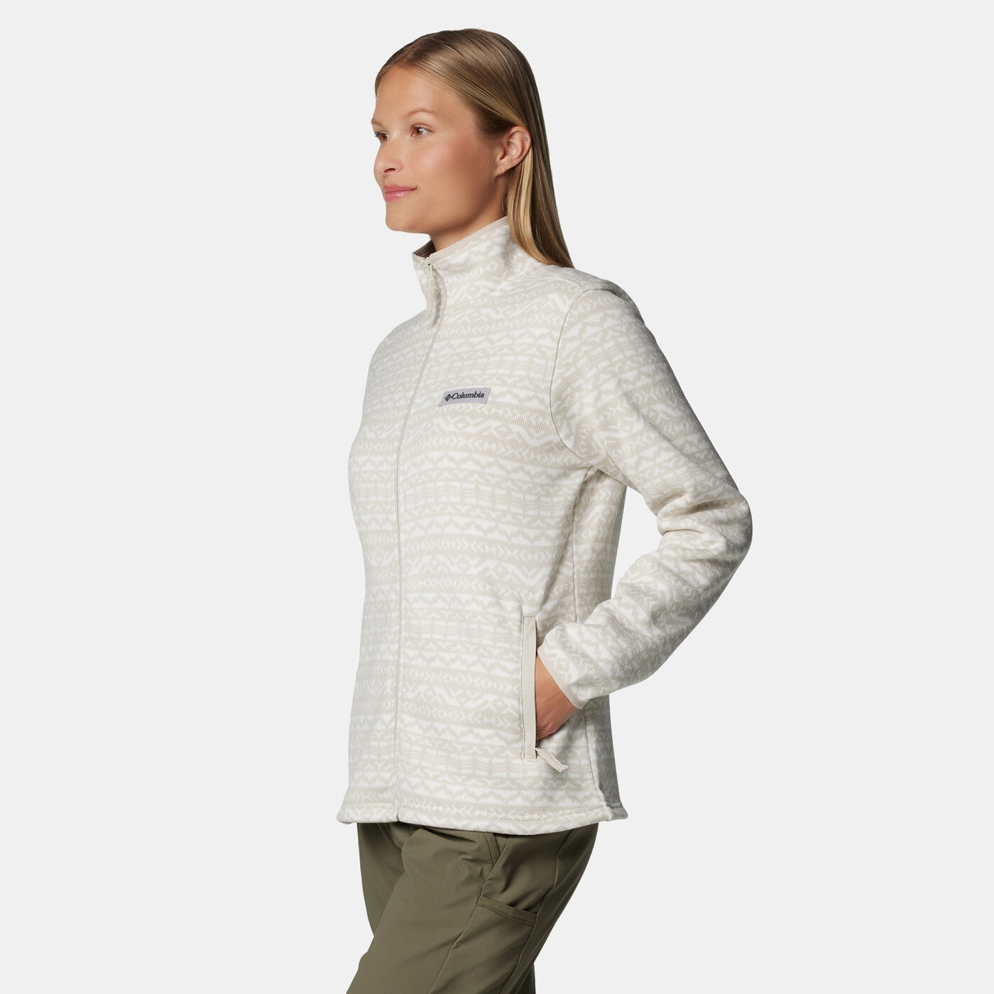 Women's Sweater Weather Printed Full-Zip Jacket