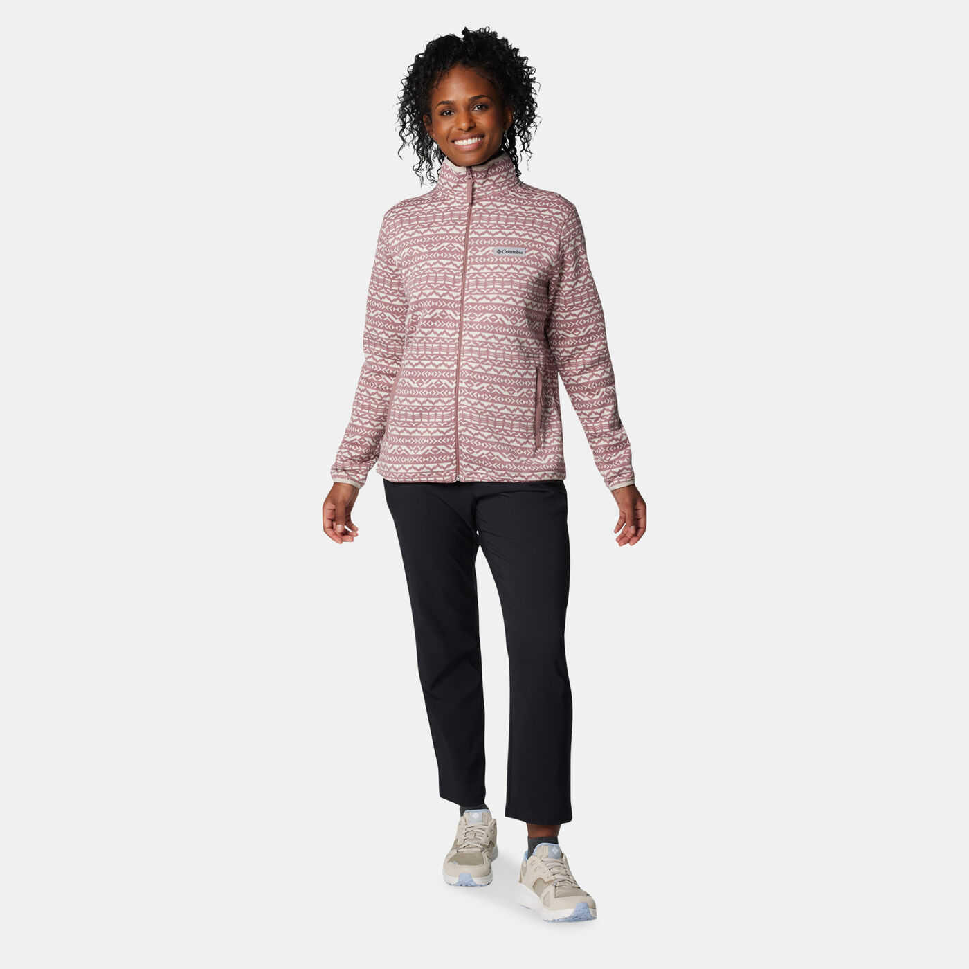 Women's Sweater Weather Printed Full-Zip Jacket