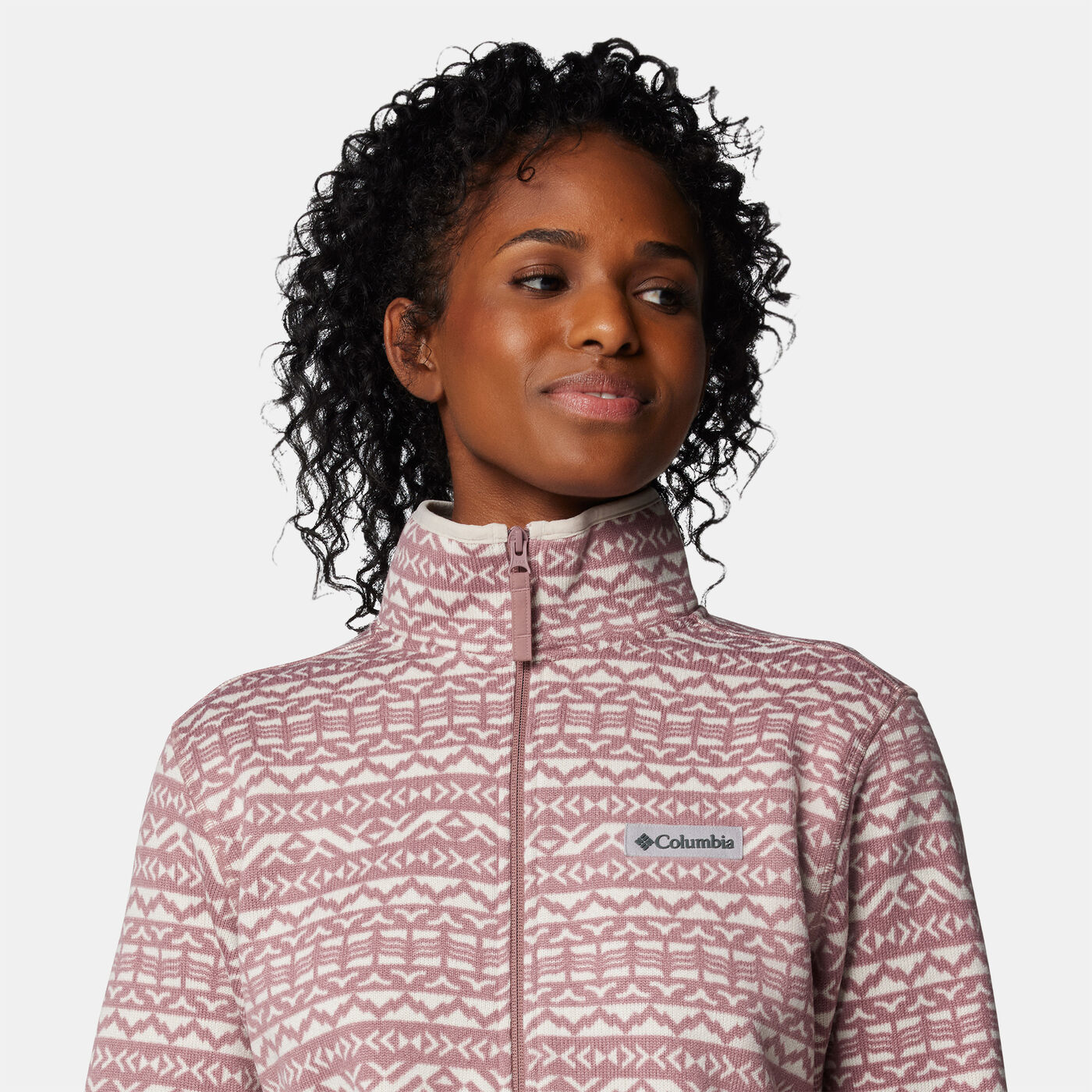 Women's Sweater Weather Printed Full-Zip Jacket