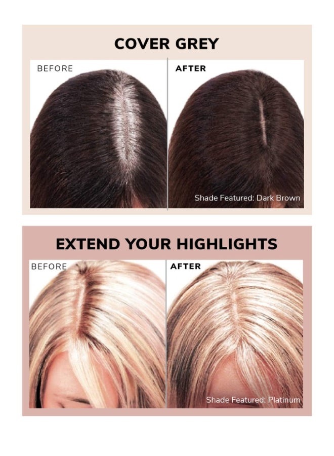 Root Cover Up, Light Brown, 2.1g – Root Concealer for Gray Hair with Natural Finish