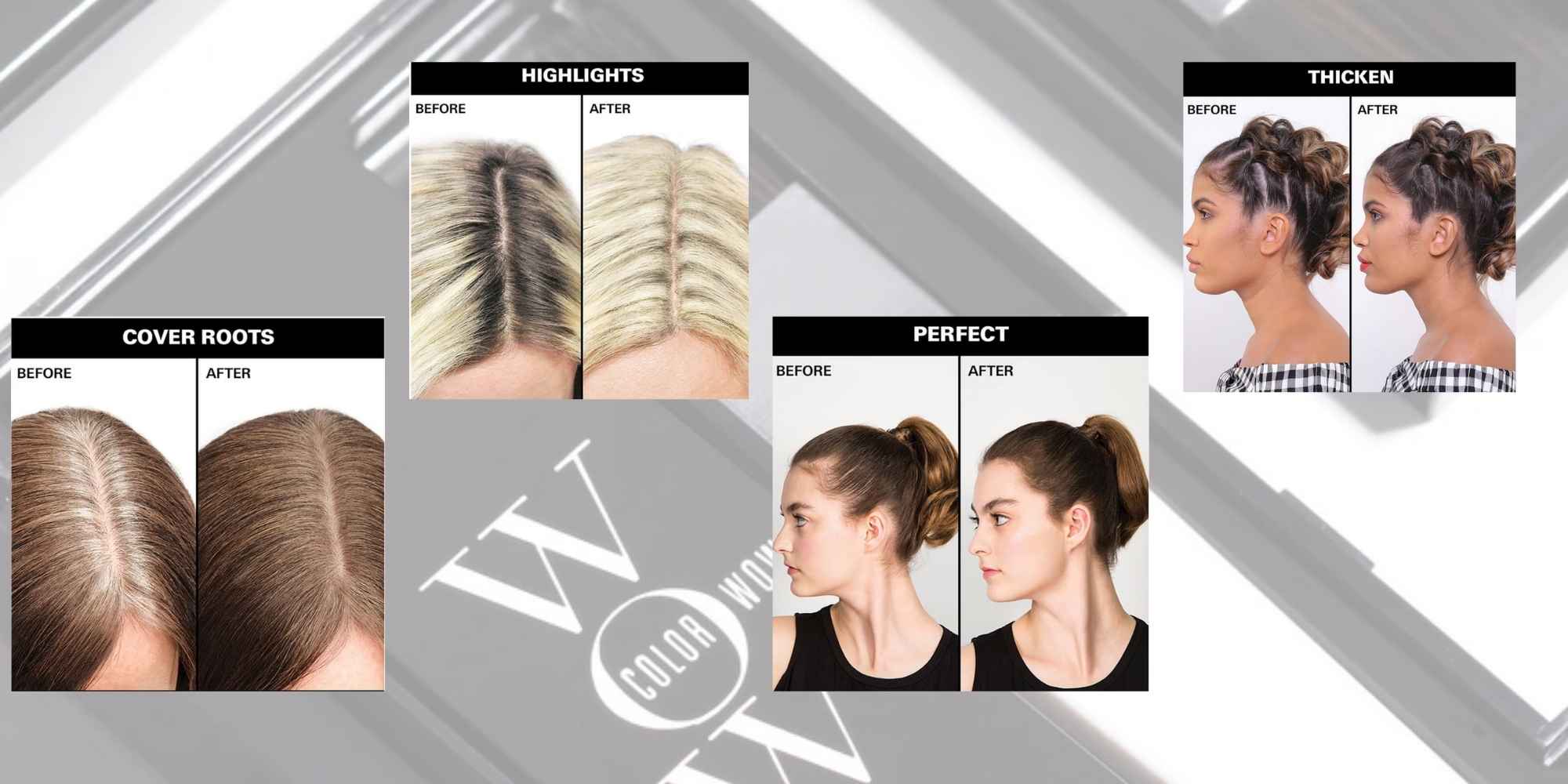 Root Cover Up, Light Brown, 2.1g – Root Concealer for Gray Hair with Natural Finish