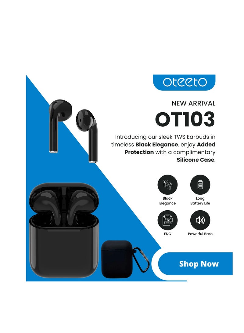 Oteeto OT103 Bluethtooth Headphone Black