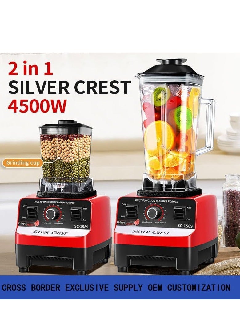 Silver-Crest Professional Blender 2 In 1 4500W High Power Blenders