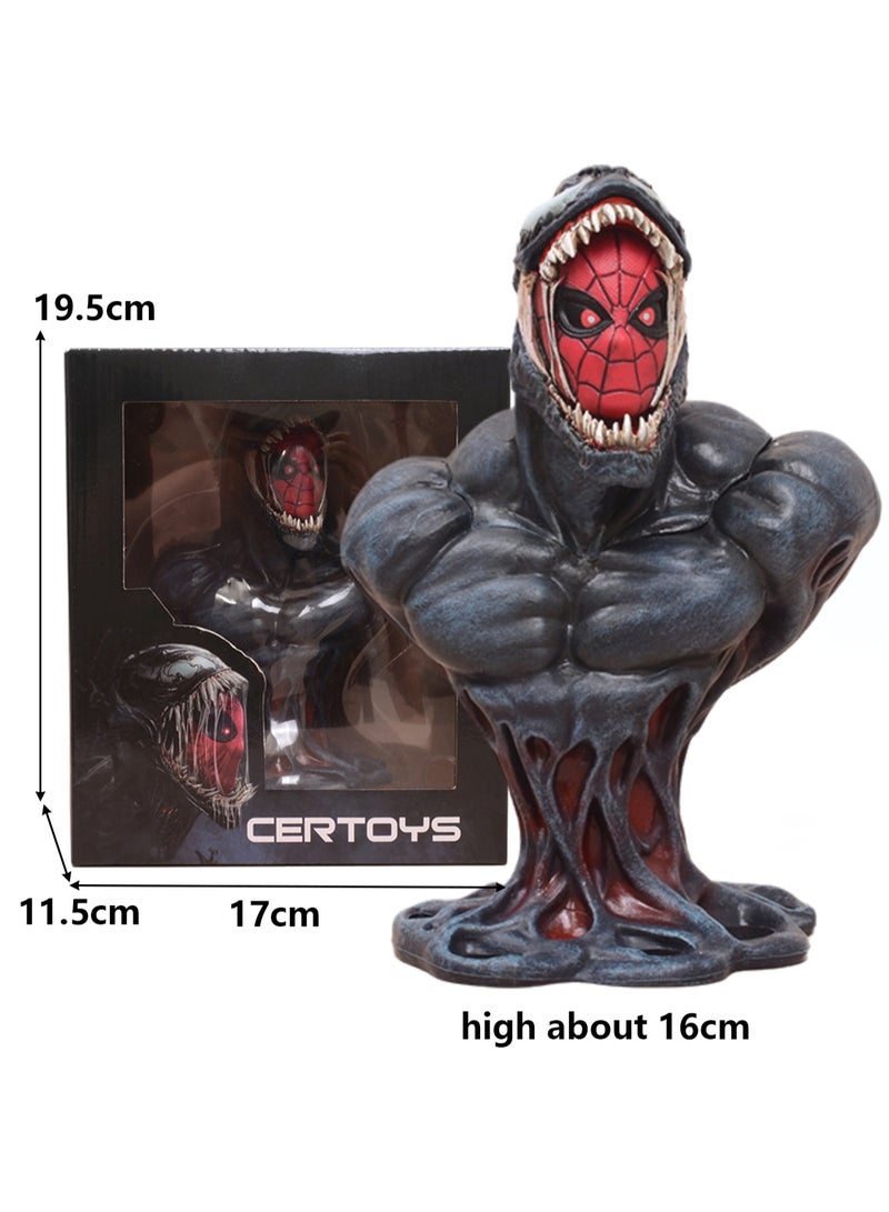 Alien Creature Venom Anime Surrounding Venom Bust Boxed Figure Model