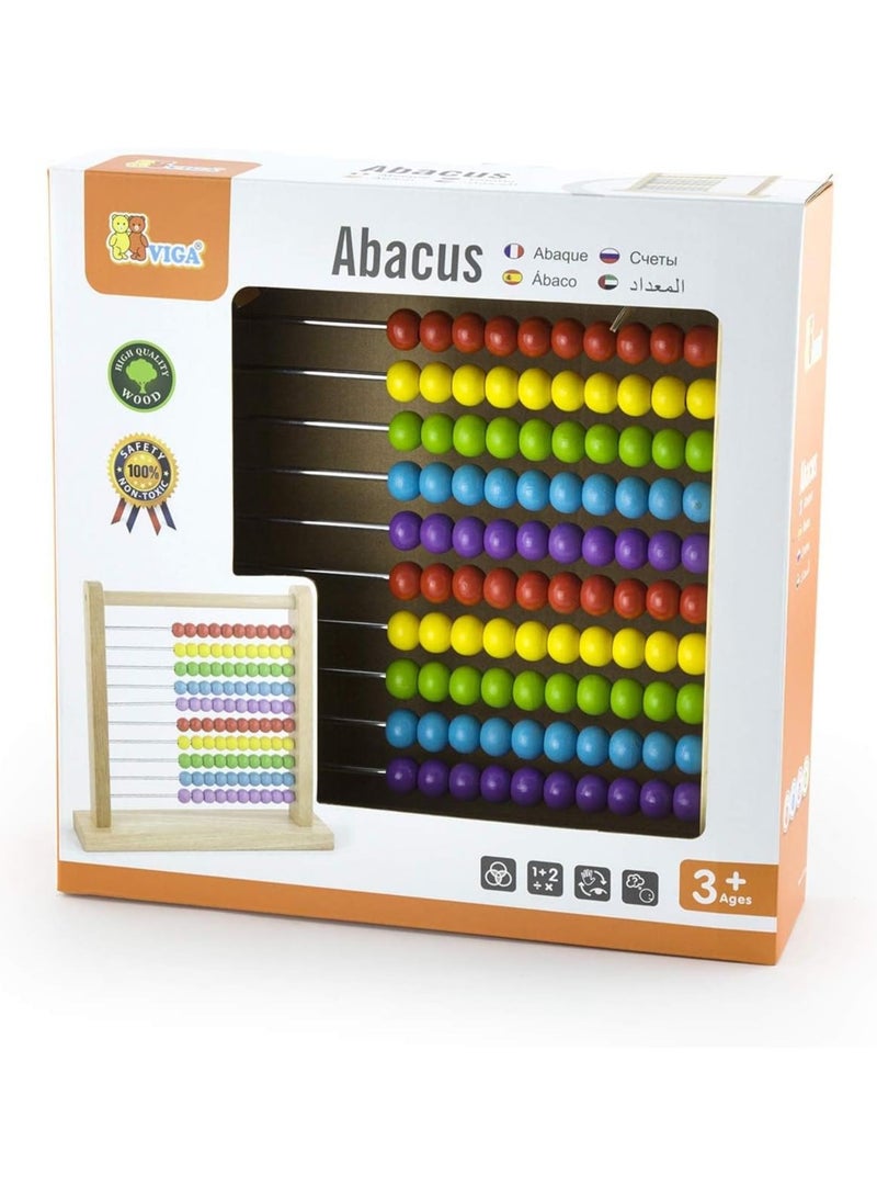 Abacus Toy with Metal Bars