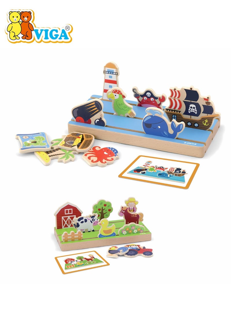 Wooden Learning Space and Distance for the age of 3+